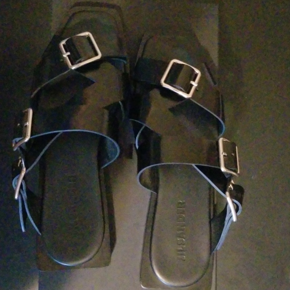 Jil Sander buckle sandal